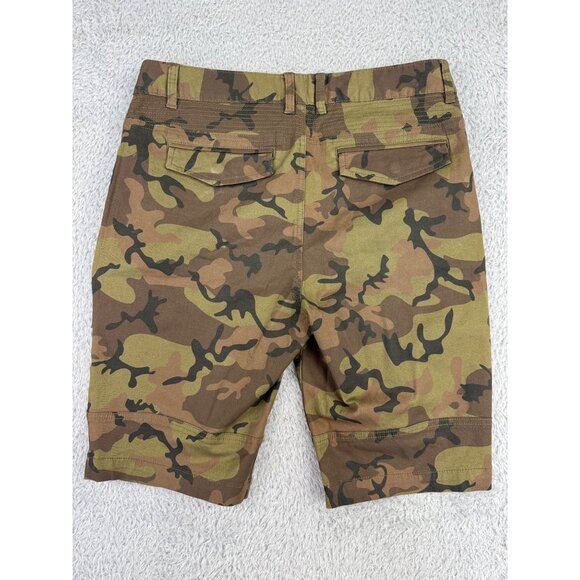 GBG Los Angeles Mens Camo Cargo Shorts Size 32 With Zipper Pockets - PreOwned - Picture 9 of 14